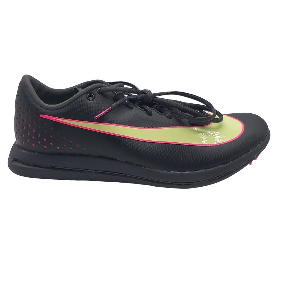 Nike Triple Jump Elite 2 Mens 9 Black Volt Pink Track Spikes AO0808-002